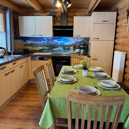 Tatil Evi Alpenglueck Blockhaus In Der Ziegelwies *